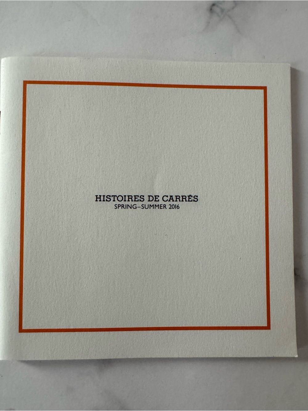 Hermes Le Care catalogue of scarves 2016